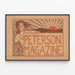 Vintage poster Peterson Magazine - Retro wanddecoratie — ingelijst kunstwerk aan de muur