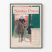 Vintage poster of the Philadelphia Sunday Press, November 10, 1895 edition