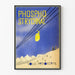 Vintage Phosphorescent Poster of Strychnal Mountain Cable Car