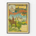 Vintage poster van de kastelen van Pierrefonds, Compiègne en Coucy
