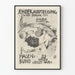 Vintage poster for special exhibition of painting and sculpture 1911