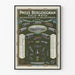Vintage Poster Pneus Bergougnan Fiets Motoraccessoires voor Vélocipédie