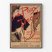 Vintage poster met Pony Tracks illustratie in westernstijl