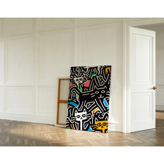 Pop Art Poster - Stilvolle Katzen