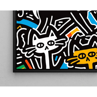 Pop Art Poster - Stilvolle Katzen