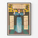 Vintage calendar poster 1897 - July, August, September