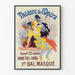 Vintage Poster of the Masquerade Ball at the Opera Theatre