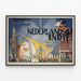 Vintage poster of the Telephone with the Dutch Indies — framed artwork on a wall