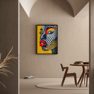 Pop Art Poster - Pop Gesicht