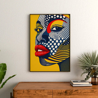 Pop Art Poster - Pop Gesicht
