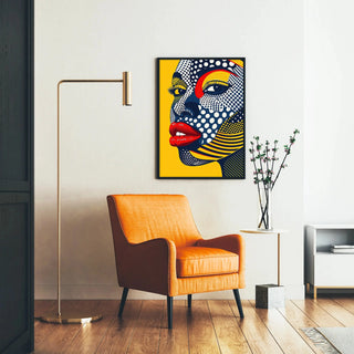 Pop Art Poster - Pop Gesicht