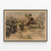 Vintage poster for the homeland Crédit Foncier d’Algérie et de Tunisie — framed artwork on a wall