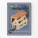 Vintage poster tegen vuiligheid en wanorde binnenin
