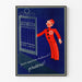 Vintage reclameposter Lactobyl rood en blauw