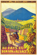 Alsace Wines Vintage Poster