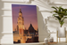 Fotoprint van de Toren - De Kamer van Koophandel van Lille