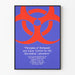 Biohazard poster voor laboratoriumdecoratie aan de muur