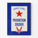 Vintage productie poster soldaat Carnegie-Illinois
