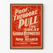Vintage poster van professor Theodore Pull, Duitse hypnotiseur