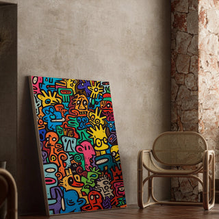 Pop Art Poster - Univers der Figuren