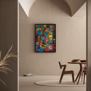 Pop Art Poster - Univers der Figuren