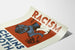 Poster tegen racisme met gebonden vuisten