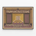 Vintage poster tentoonstelling kunstruimte in het Gewerbemuseum in Bazel 1909 — ingelijst kunstwerk aan de muur