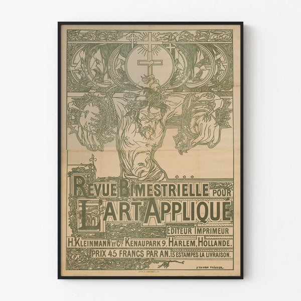 Vintage poster voor het Tijdschrift voor Toegepaste Kunst