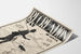 Vintage black and white fishing line poster
