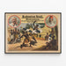 Vintage poster Redouten-Saal Wakambas - Historische muurschildering — ingelijst kunstwerk aan de muur