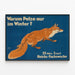 Vintage Fox Poster - Reichs Fox Week — framed artwork on a wall
