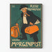 Vintage poster Berlijn Morgenpost - Reis en abonnement 1903