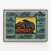 Vintage Renault Billancourt Poster for All Automotive Transport Applications — framed artwork on a wall