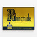 Vintage poster of rhinamide sulfamide therapy for rhinopharyngitis — framed artwork on a wall