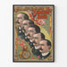 Vintage poster Ringling Bros geïllustreerde portretten