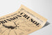 Vintage typografische poster Robinson Crusoe
