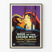 Vintage Roos van het Gouden Westen - Retro Muurdecoratie Poster