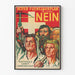Zweedse vintage politieke poster « Roter Vijfjarenplan Nee »