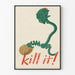 Vintage poster tegen geruchtenoorlog van de wereld