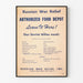 Vintage Russian War Relief Poster - Food Depot Authorized
