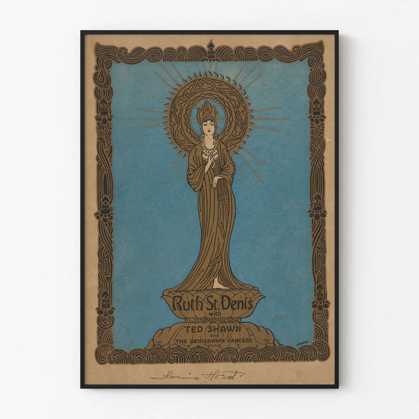 Vintage wanddecoratie poster Ruth St. Denis & Ted Shawn