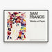 Poster Sam Francis Works on Paper voor hedendaagse wanddecoratie — ingelijst kunstwerk aan de muur