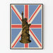 Decorative Poster Save Liberty Is Your Trophy with Statue of Liberty and British Flag