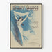 Vintage poster Schouderdoek Dans Pas des Dentelles Piano Solo