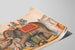 Vintage poster van Circus olifant en acrobaten — weergave van het kunstwerk