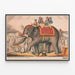 Vintage poster van Circus olifant en acrobaten — ingelijst kunstwerk aan de muur
