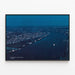 Aerial View Poster of the Mississippi in New Orleans — framed artwork on a wall