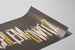 Poster Ontwerp Typografisch Schlemowitz in Wit en Goud — weergave van het kunstwerk