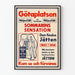 Vintages poster van de Finse grootschalige tentoonstelling Väinö Myllyrinne