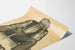 Vintage Zwitserse poster 6 december - Illustratie van een oude man zittend